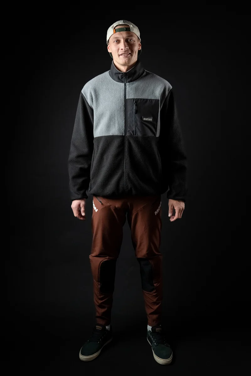 Motion Trail Fleece Jacke (Black/Grey)
