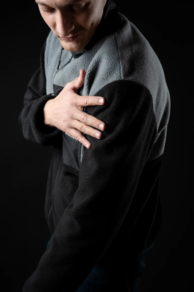 Motion Trail Fleece Jacke (Black/Grey)