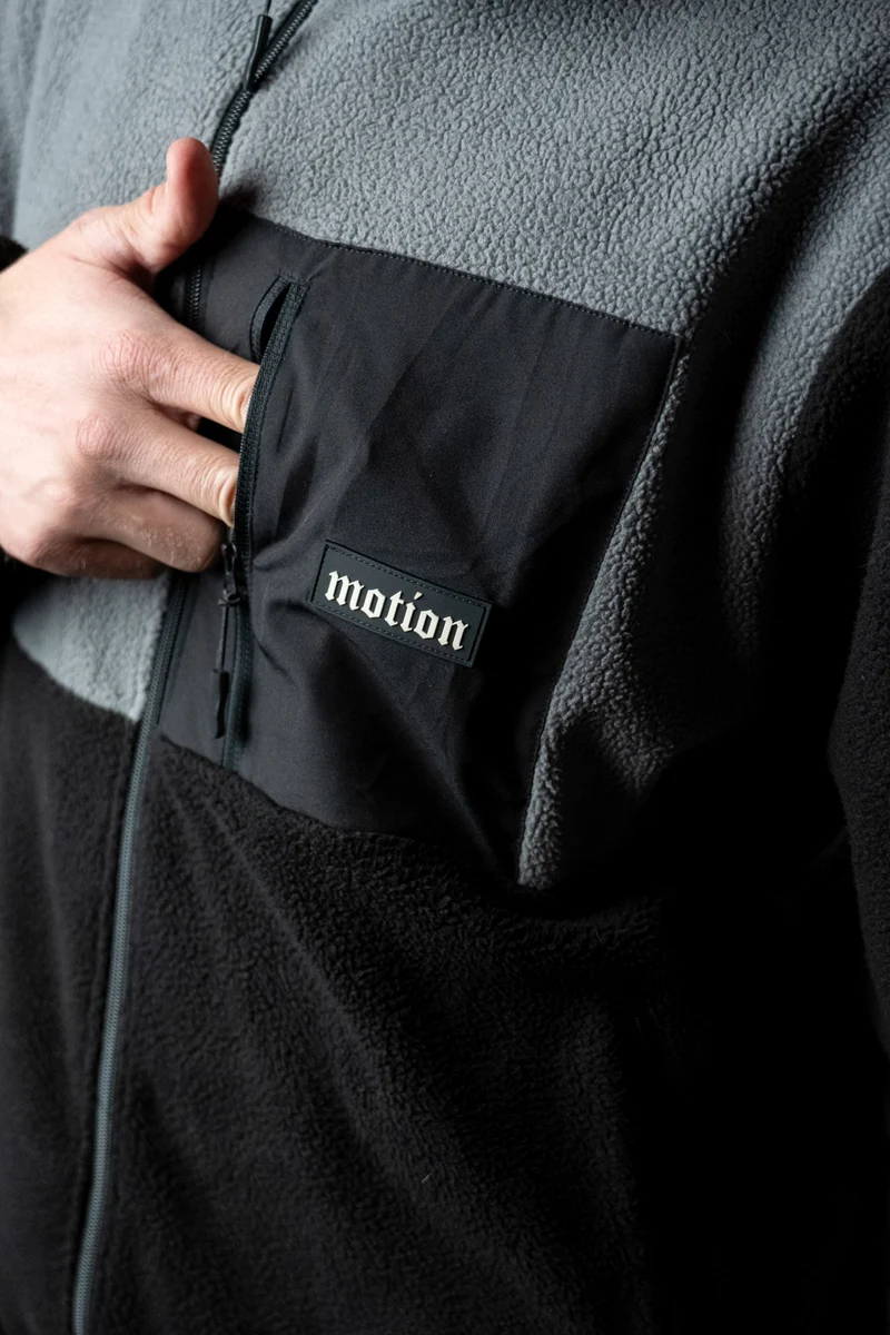 Motion Trail Fleece Jacke (Black/Grey)