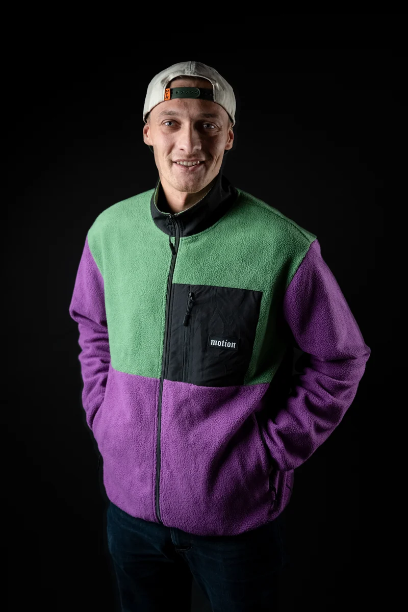 Motion Trail Fleece Jacke (Green/Purple)