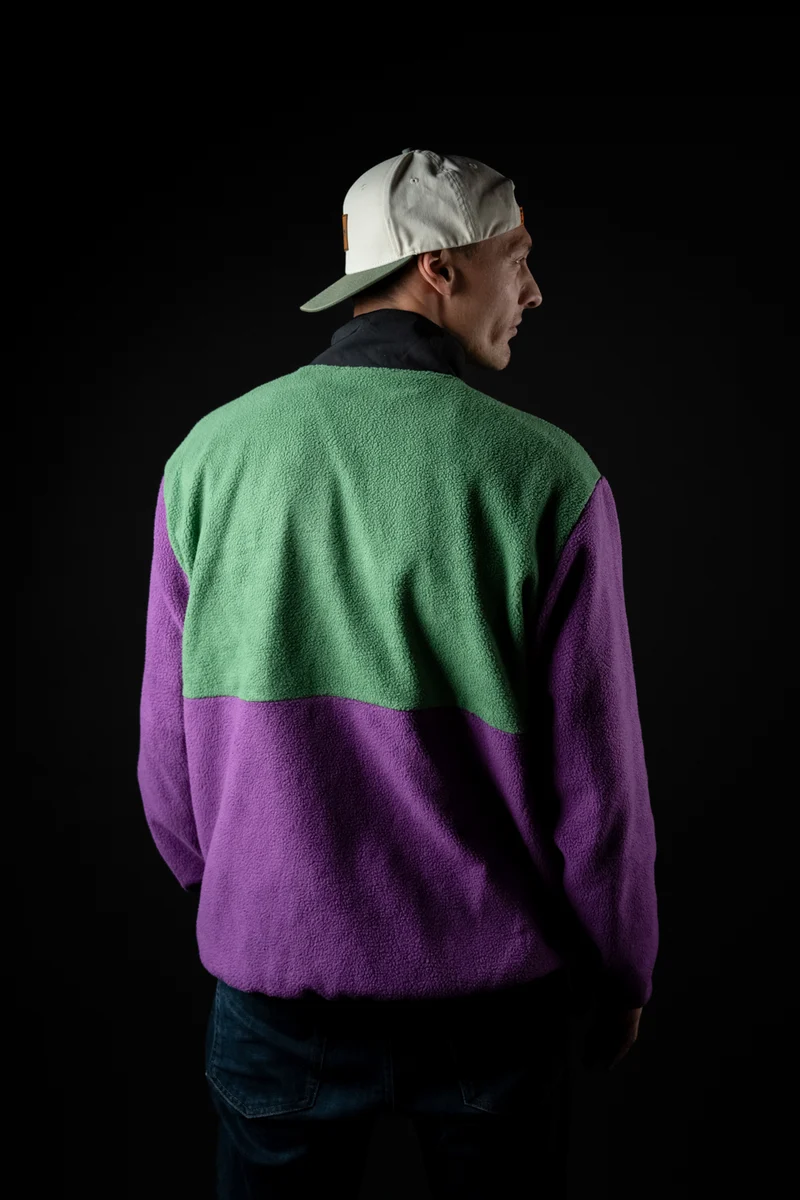 Motion Trail Fleece Jacke (Green/Purple)