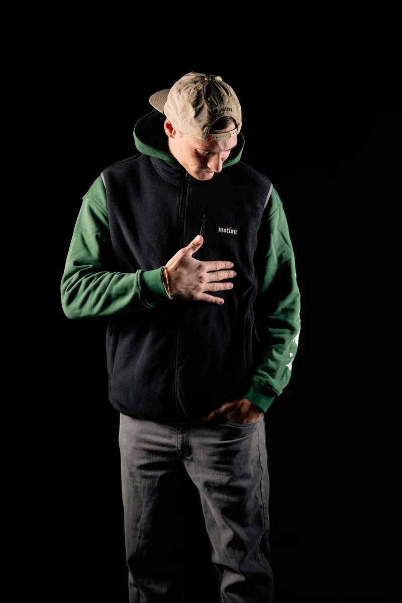 Motion Trail Fleece Weste (Black)