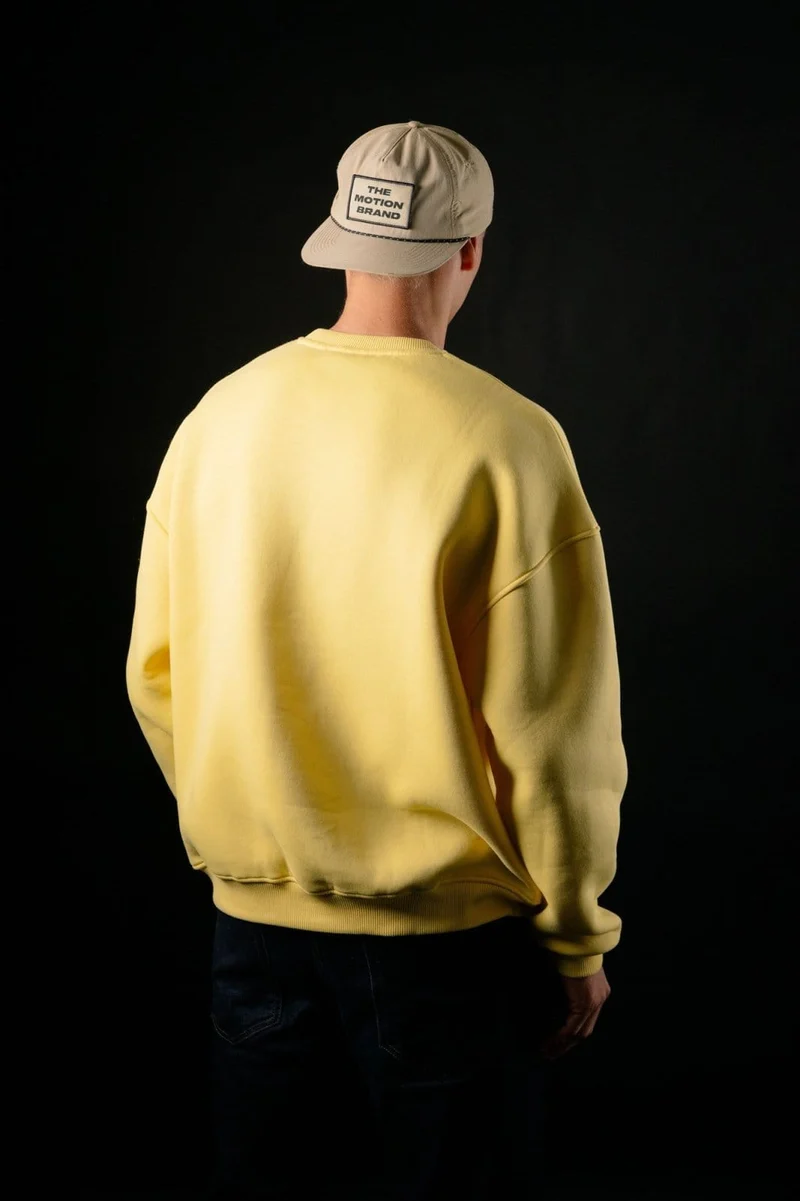Yellow motion Crewneck