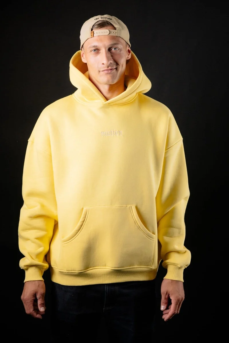 Yellow motion Hoodie