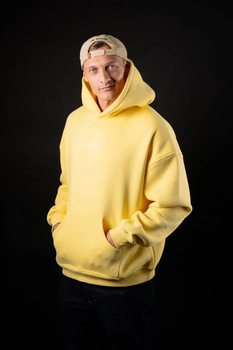 Yellow motion Hoodie
