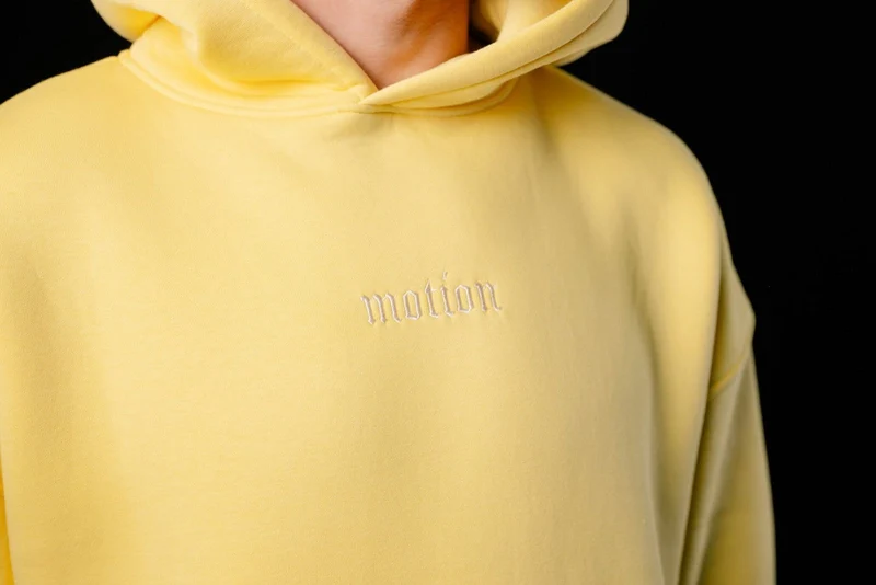 Yellow motion Hoodie