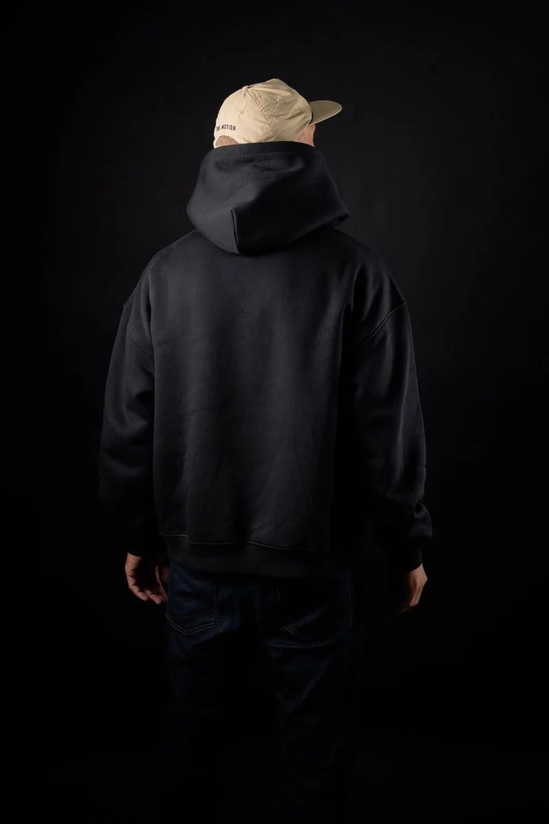 Black motion Hoodie