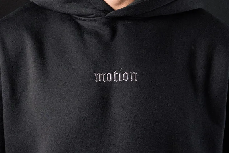 Black motion Hoodie