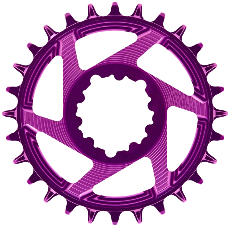 HELIX Race 3-Bolt Direct Mount Chainrings (multiple sizes) Purple/Eggplant