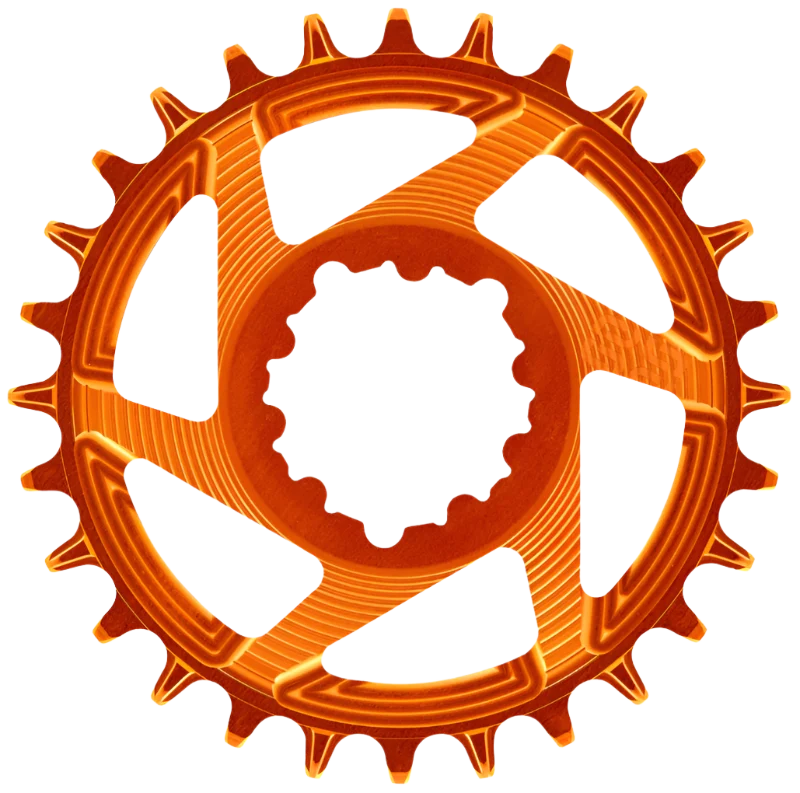 HELIX Race 3-Bolt Direct Mount Chainrings (multiple sizes) Orange/Naranja