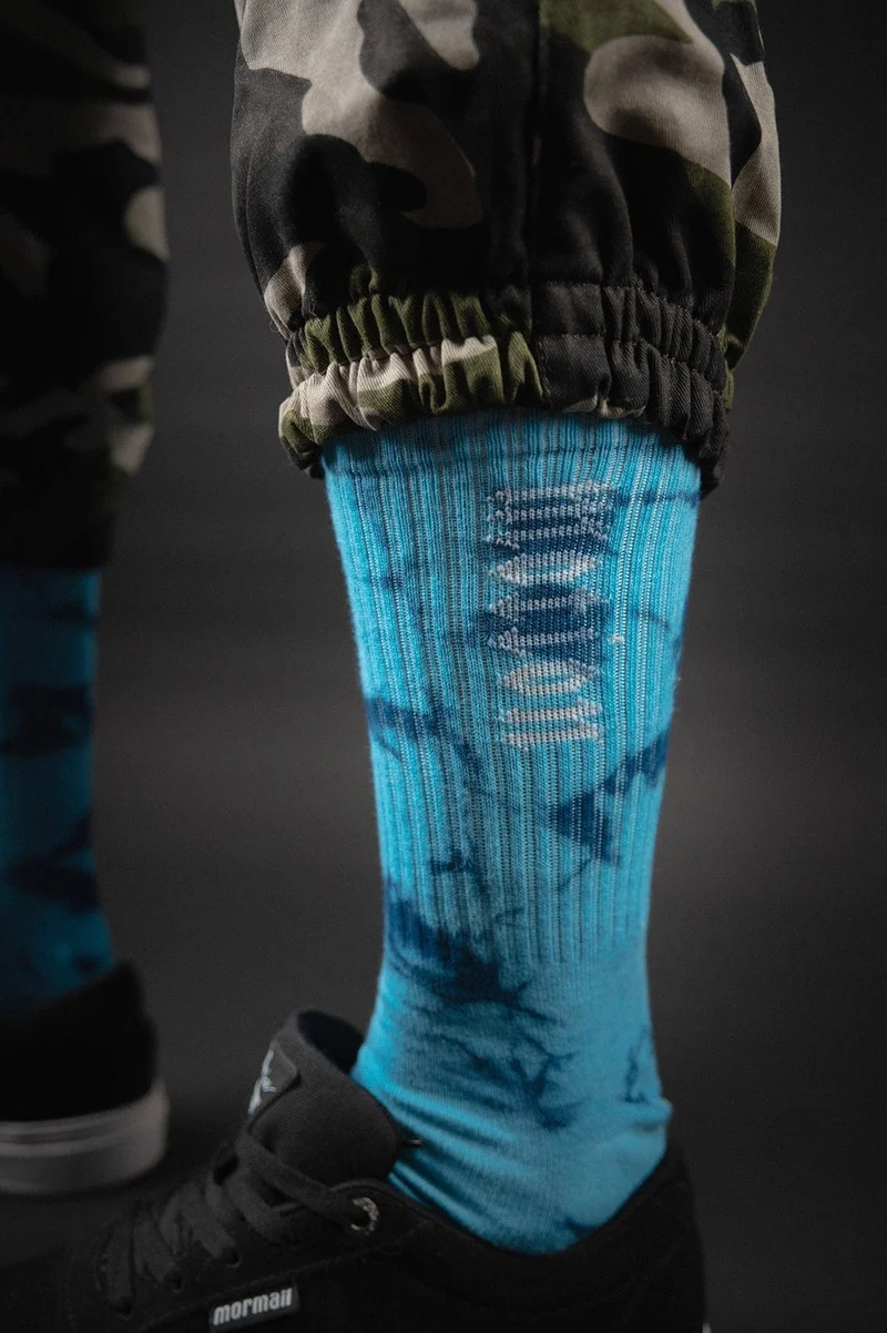 Sky Blue Batik MTN Socken