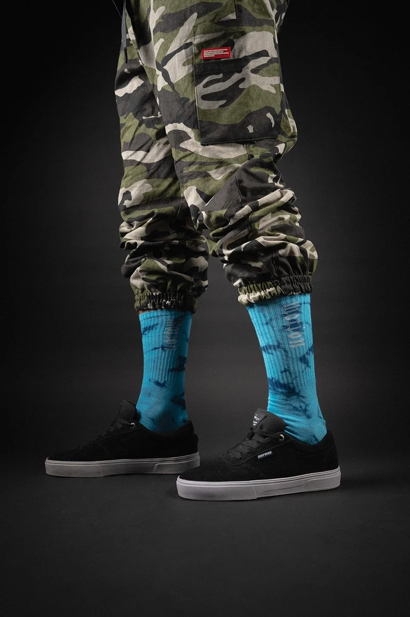 Sky Blue Batik MTN Socken