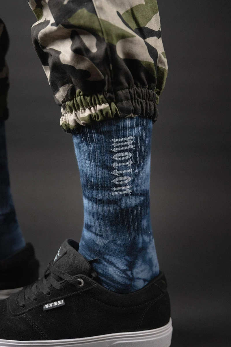 Dark Blue Batik MTN Socken