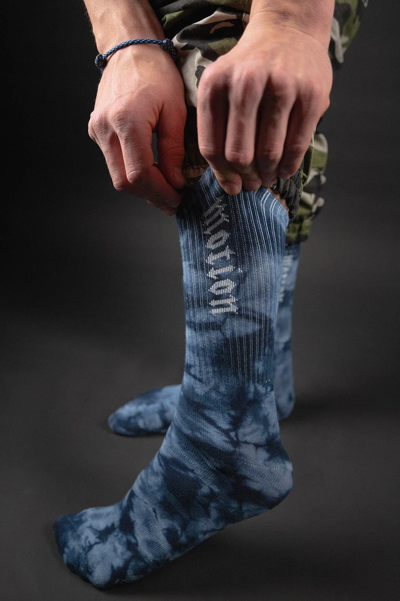 Dark Blue Batik MTN Socken