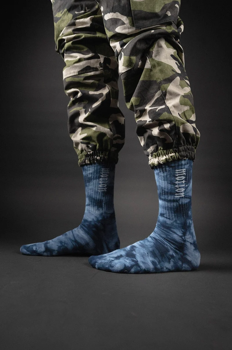 Dark Blue Batik MTN Socken