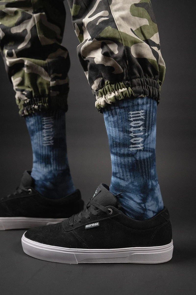 Dark Blue Batik MTN Socken