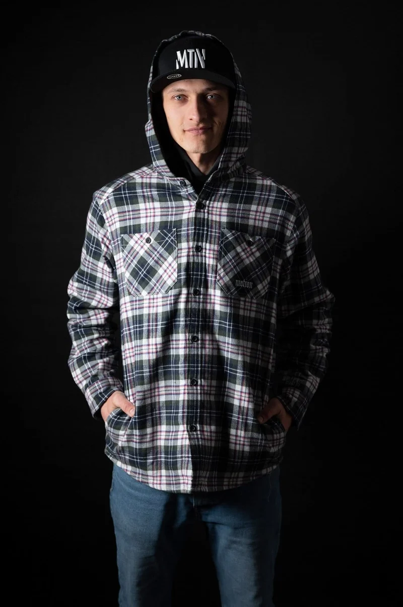 White Tactical Hooded Flanell