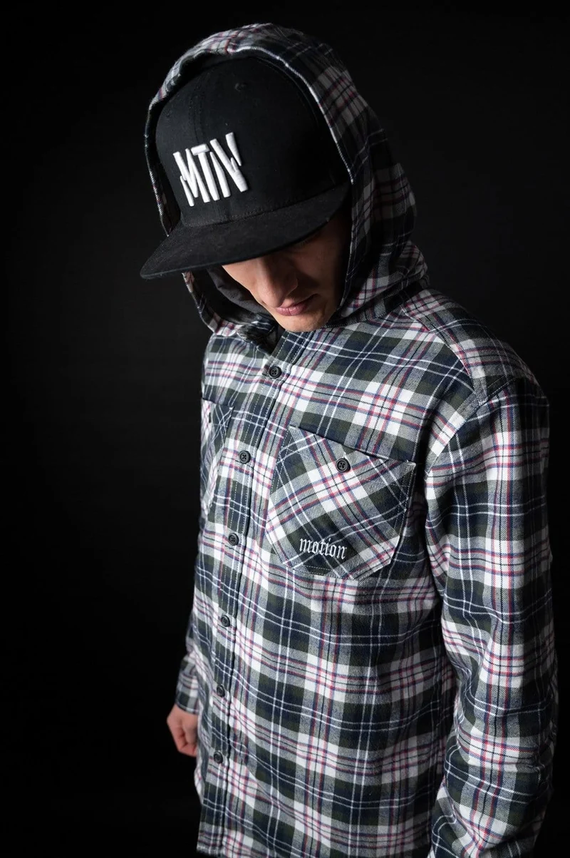 White Tactical Hooded Flanell