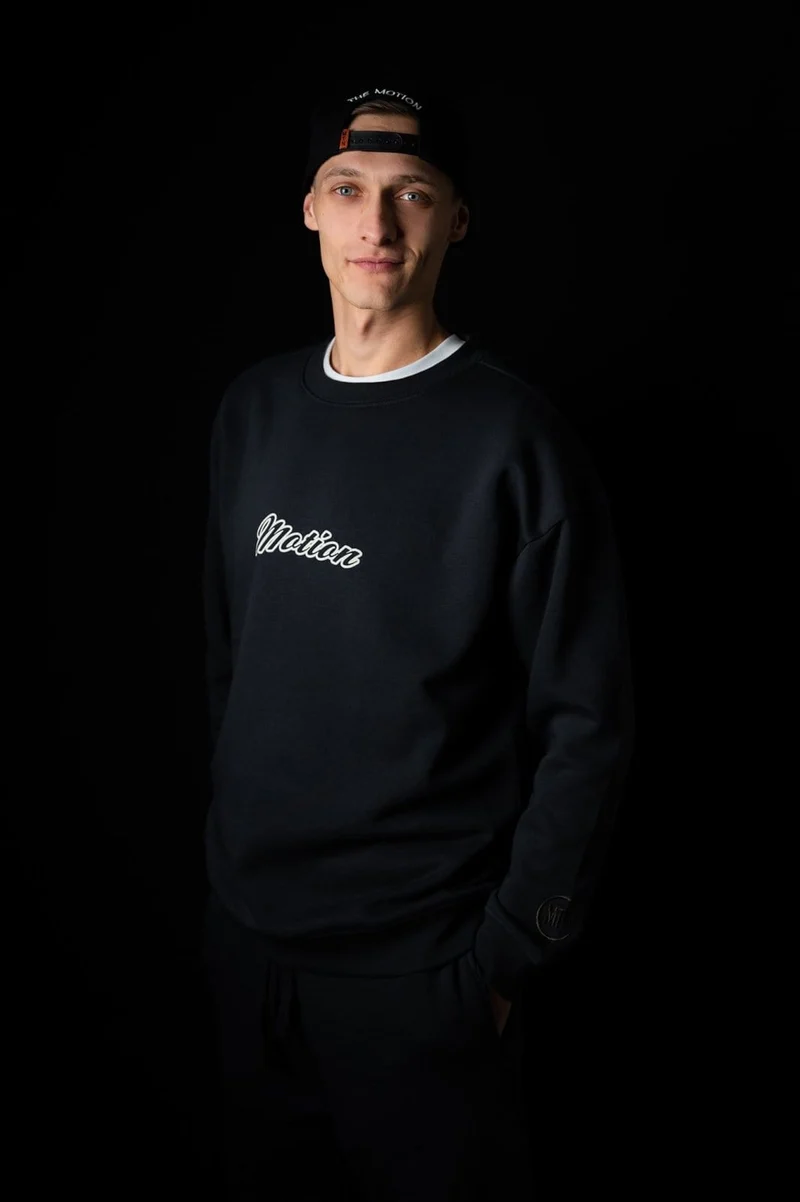 Reflective Crewneck Blue Graphite