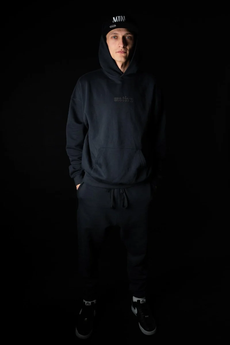 motion Hoodie Blue Graphite