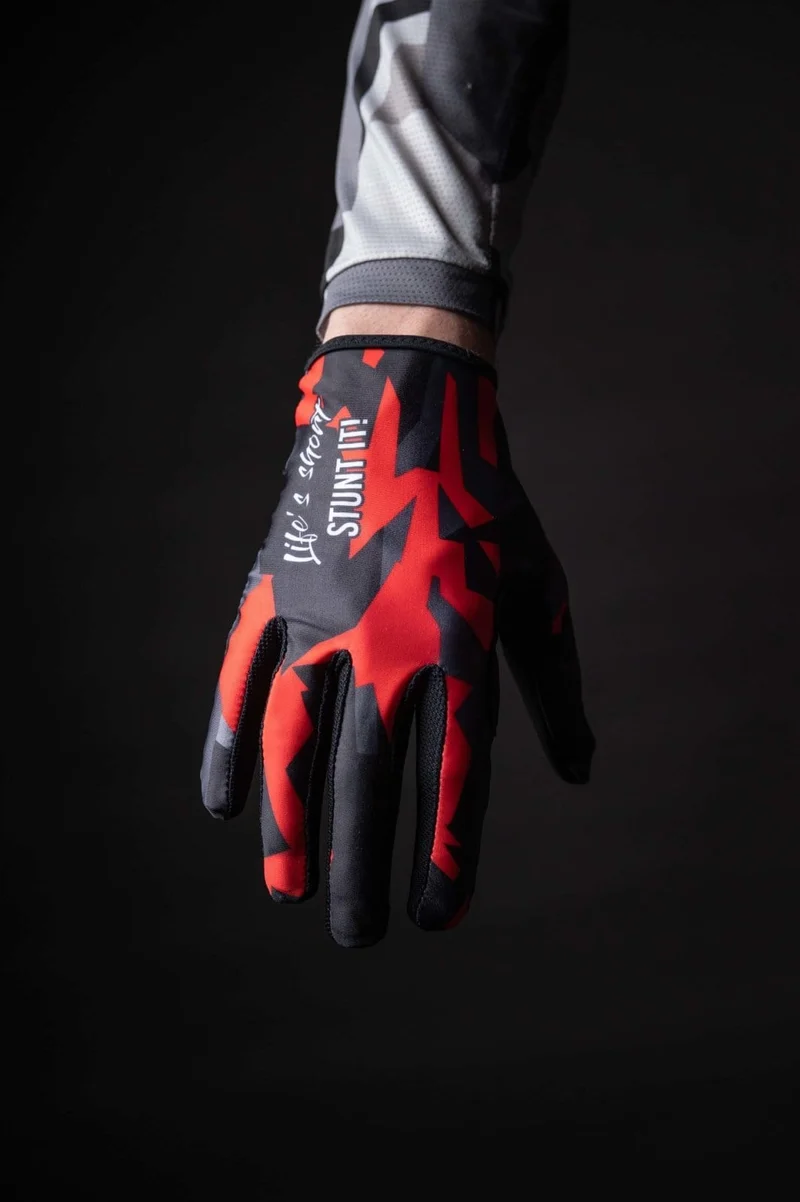 Red-Camo MTB Handschuhe