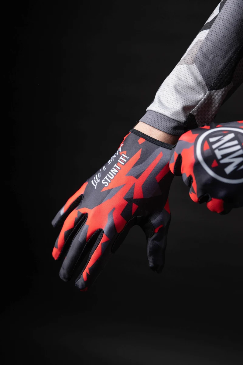 Red-Camo MTB Handschuhe