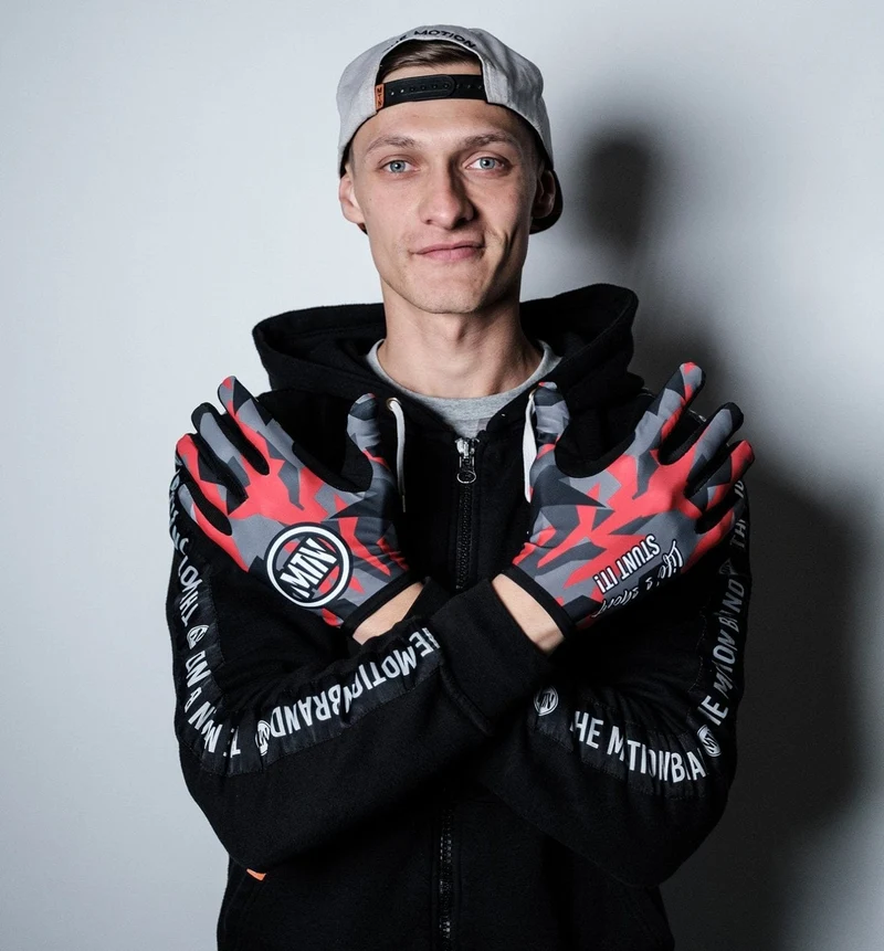 Red-Camo MTB Handschuhe