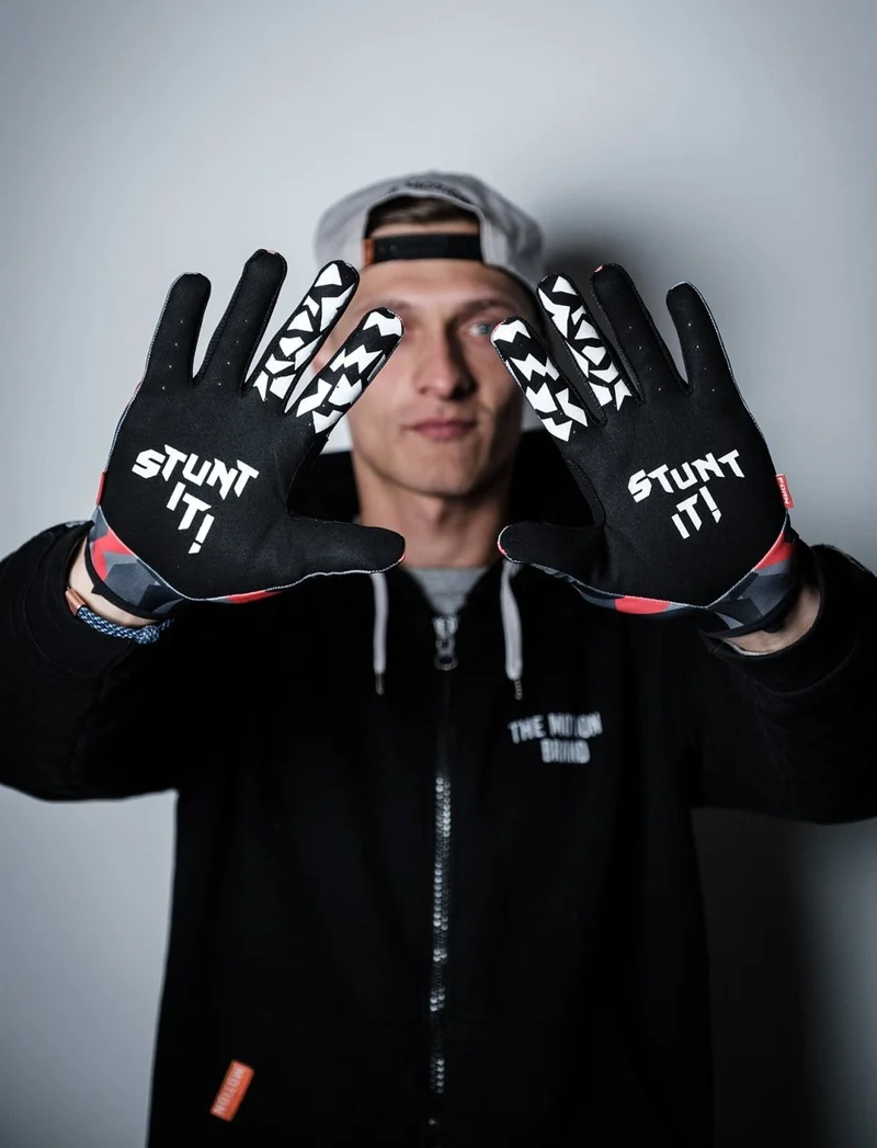 Red-Camo MTB Handschuhe