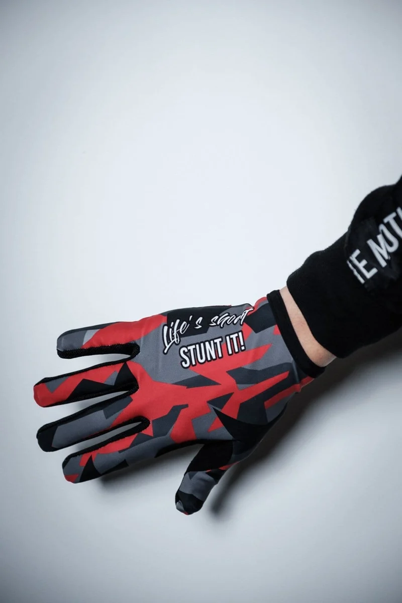 Red-Camo MTB Handschuhe