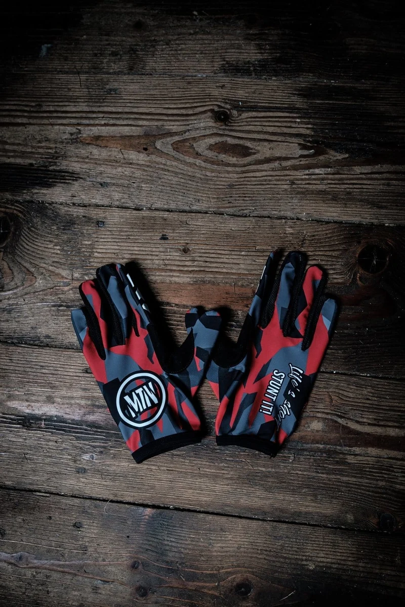 Red-Camo MTB Handschuhe
