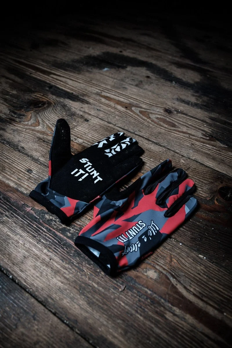 Red-Camo MTB Handschuhe