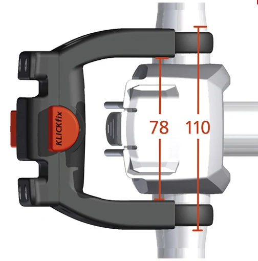 Klickfix Lenkeradapter für E-Bikes abschliessbar