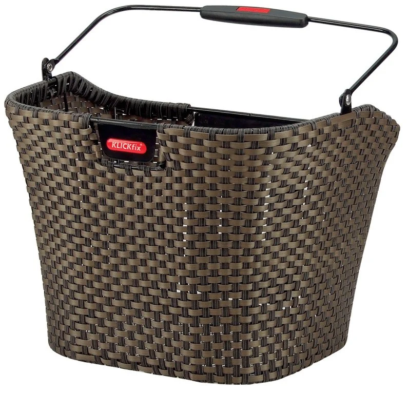 Klickfix Vorderradkorb Structura bronze