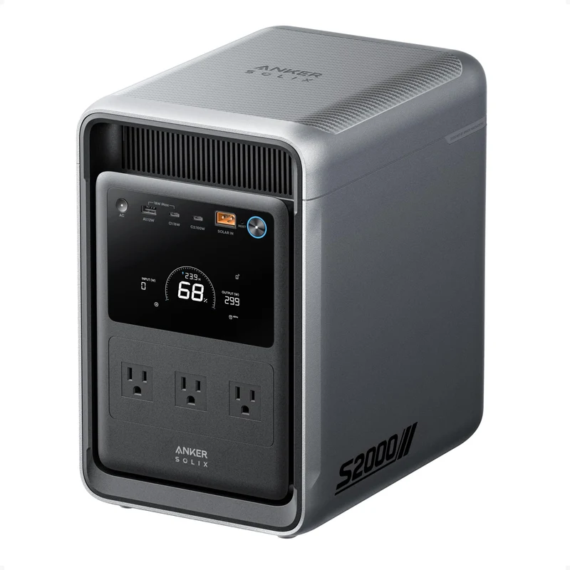 1500W Portable Power Station 2kWh LFP Battery Backup