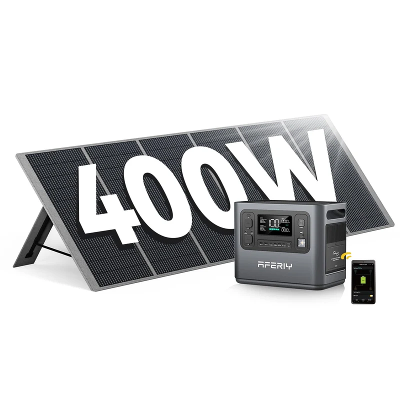 2048Wh Portable Power Station 2400W LiFePO4 Battery Solar Generator with UPS