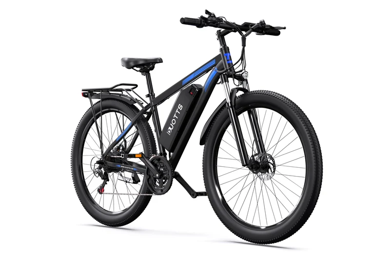 Electric Mountain Bike 750W Motor, 29-Inch Wheels, 48V Battery, Front Suspension