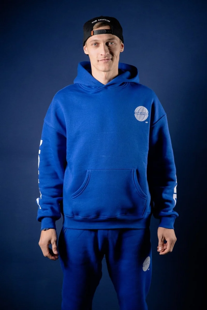 Skatepark Trick-Buch & Royal Blue Worldwide Hoodie Bundle