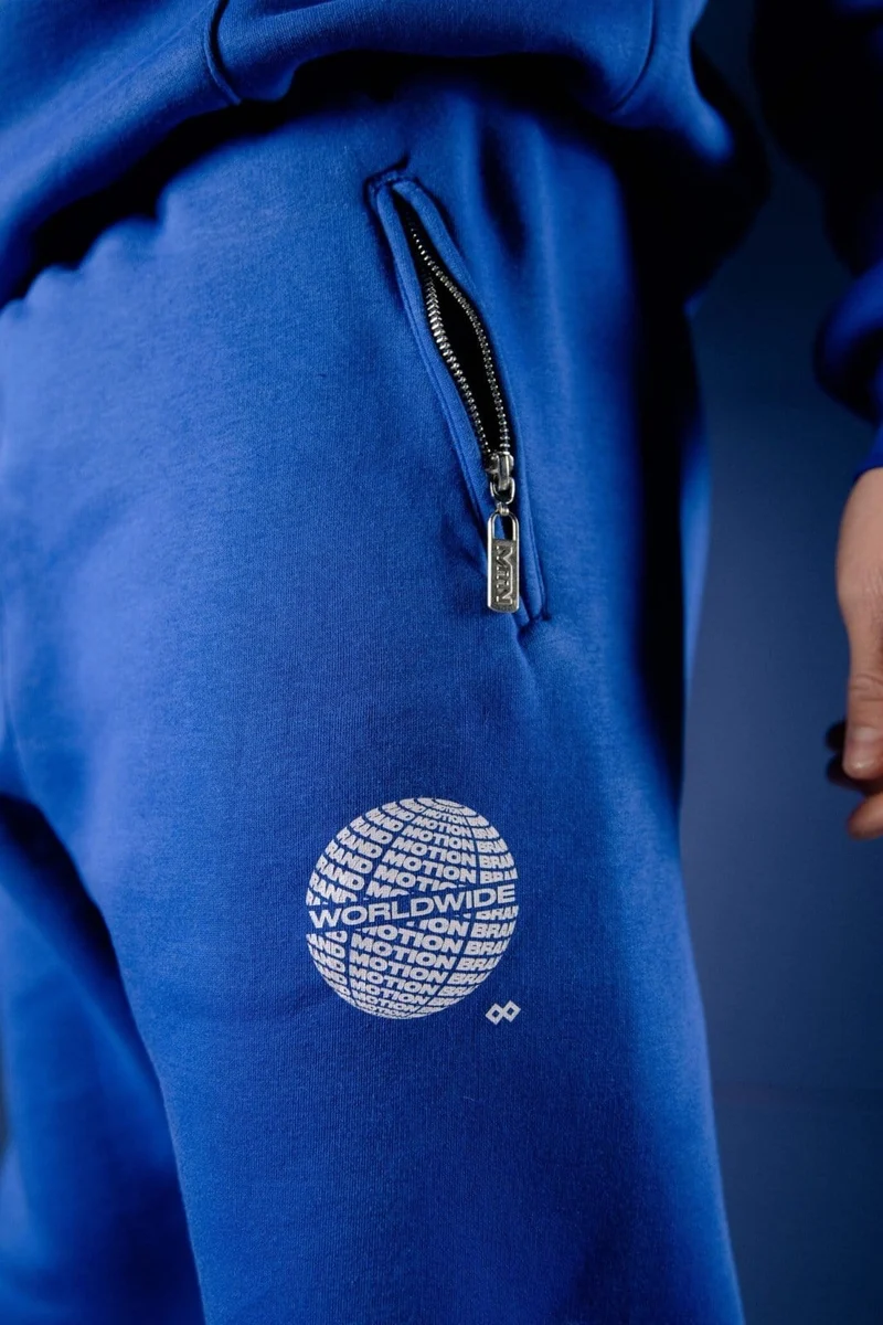 Royal Blue Worldwide Jogging Pants