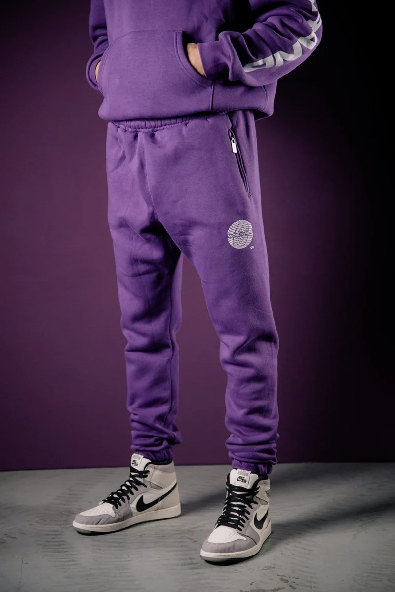 Purple Worldwide Jogging Pants