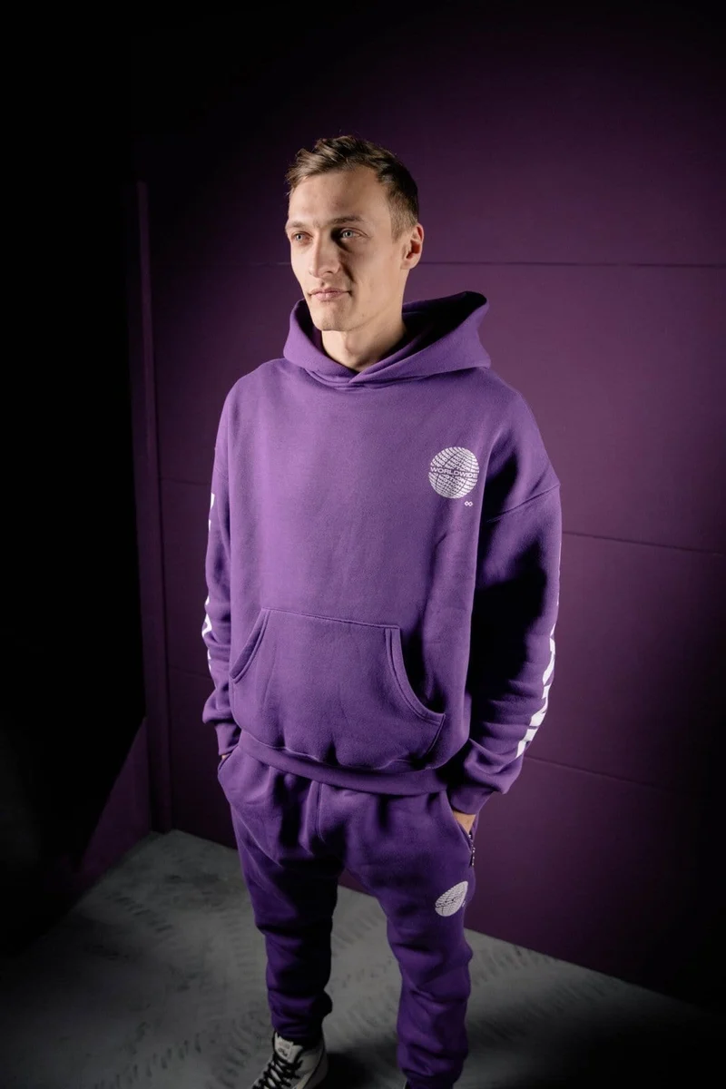 Purple Worldwide Jogging Pants