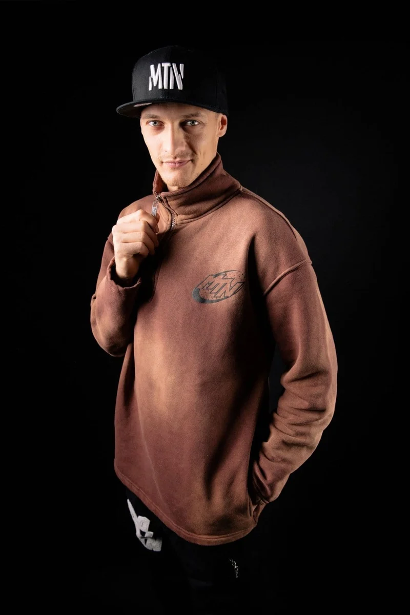 Asteroid Half Zip Sweater