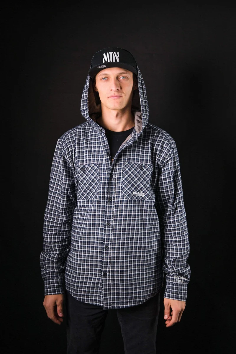 Black/White Hooded Flanell YinYang 2.0