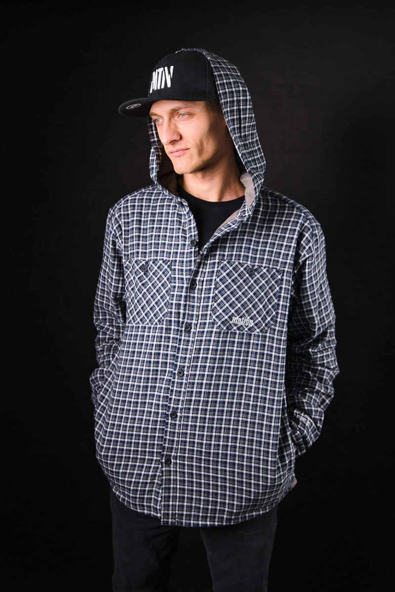 Black/White Hooded Flanell YinYang 2.0