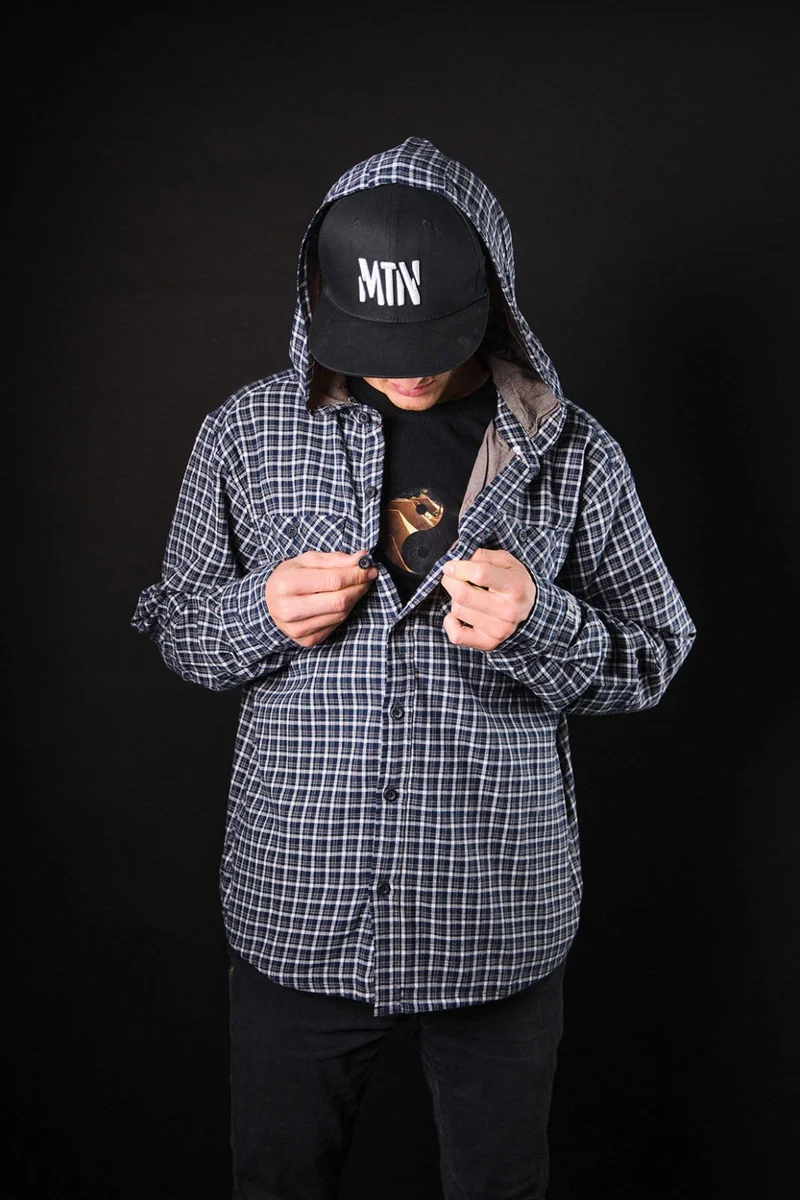 Black/White Hooded Flanell YinYang 2.0