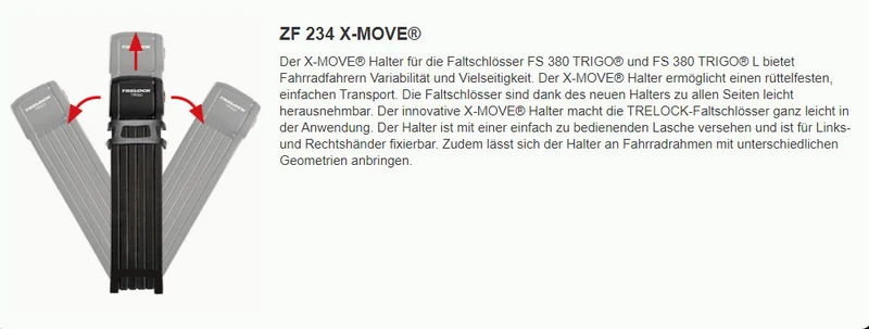 Trelock Faltschloss trigo FS 380 100 cm
