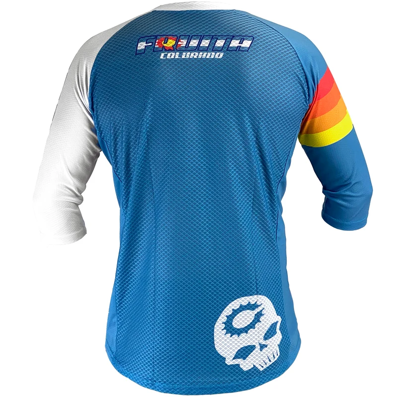Canfield Heritage Freeride MTB Jersey 3/4 Sleeve - Blue