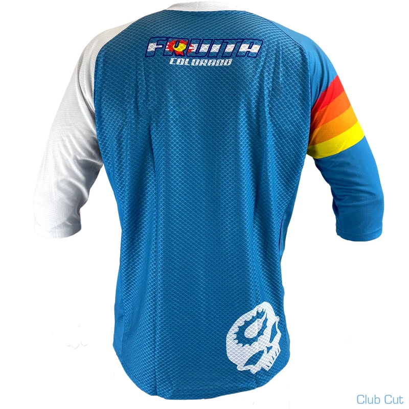 Canfield Heritage Freeride MTB Jersey 3/4 Sleeve - Blue